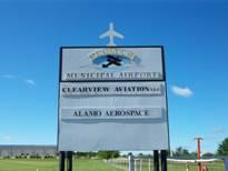 sign at airport entrance